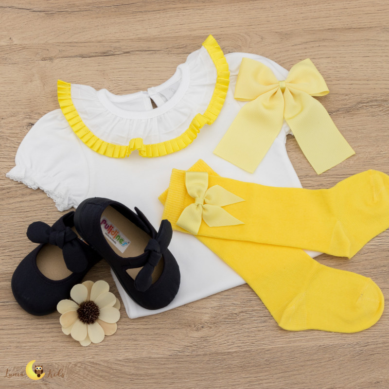 Conjunto Gorgurão Amarelo