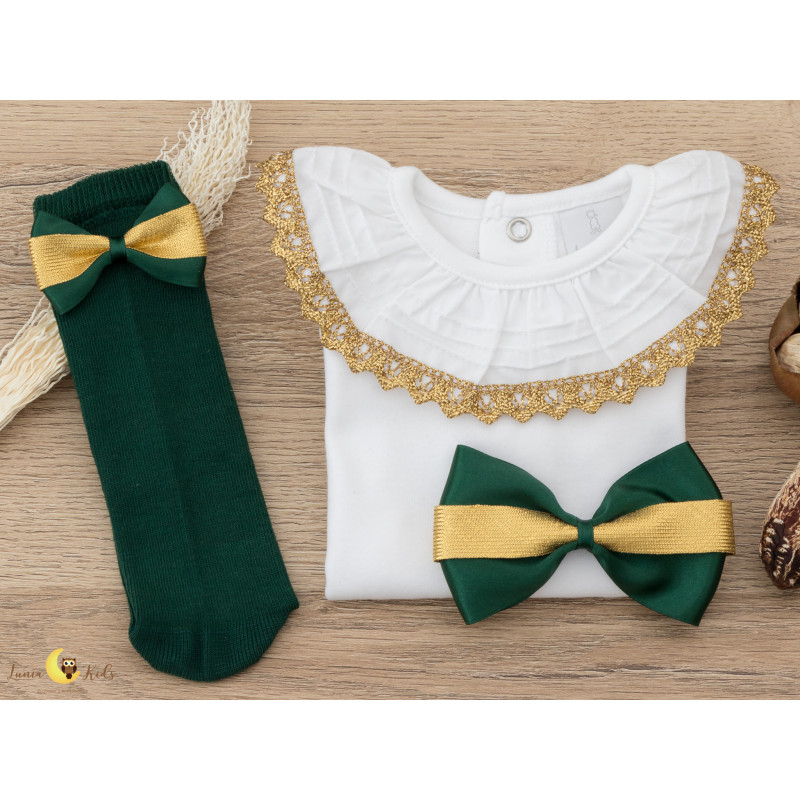 Conjunto Clássico Bordô & Dourado 2