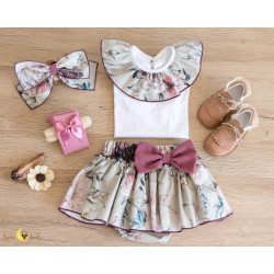 Conjunto Saia-cueca Violeta