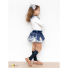 Conjunto Saia-cueca C/renda Blue